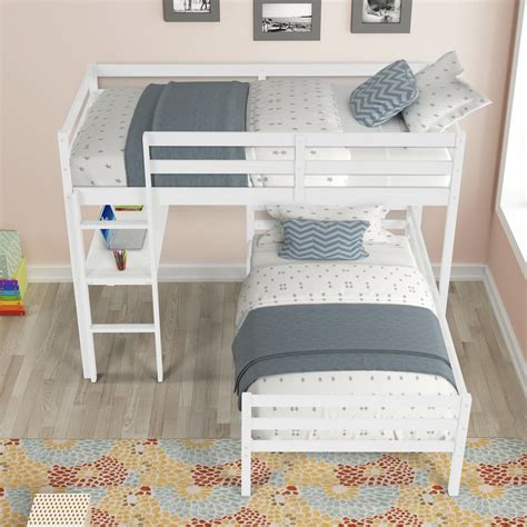 l shaped bunk beds desk|l shaped bunk beds walmart.